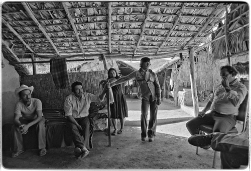 The corredor, a roofed and open-air porch, at Rancho San Martín