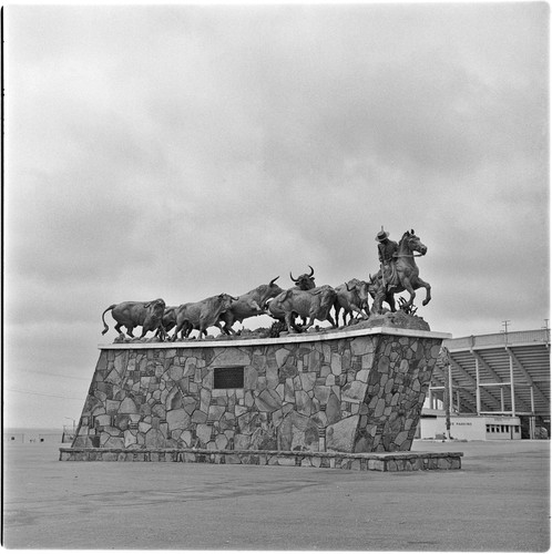 Sculpture outside La Plaza de Toros El Toreo de Tijuana