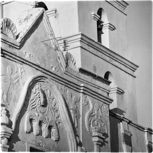 Architectural detail of Misión San Pedro y San Pablo del Tubutama