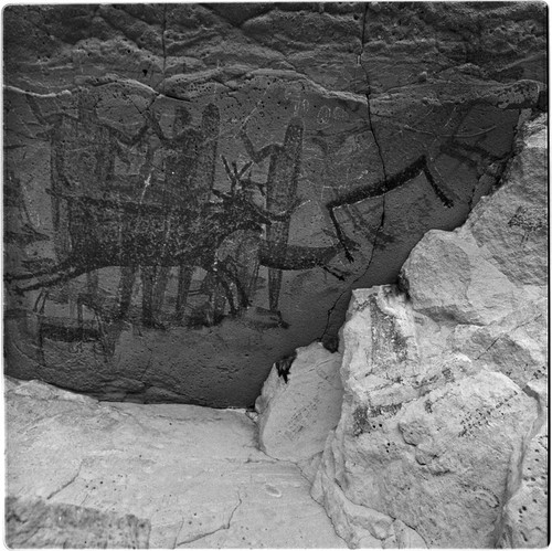 Rock art panels at Cueva del Batequi