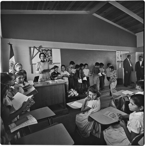 In the classroom at Alessio School Number 4, Colonia Postal