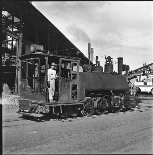 Locomotive for narrow-gauge railway at the Boleo Mining Company at Santa Rosalía