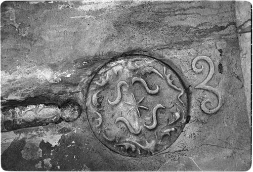 Interior architectural detail at Misión Santa Gertrudis