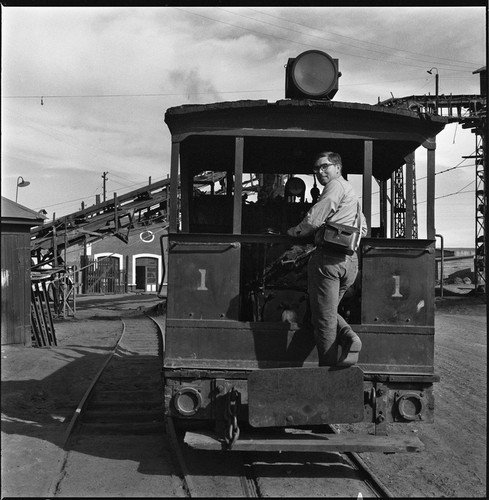 Locomotive for narrow-gauge railway at the Boleo Mining Company at Santa Rosalía