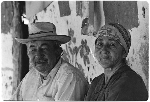 Filiberto Ojeda Arce and Matea Sandoval Arce at Rancho Santa Marta