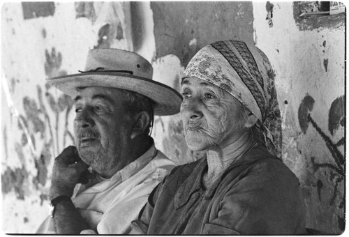 Filiberto Ojeda Arce and Matea Sandoval Arce at Rancho Santa Marta