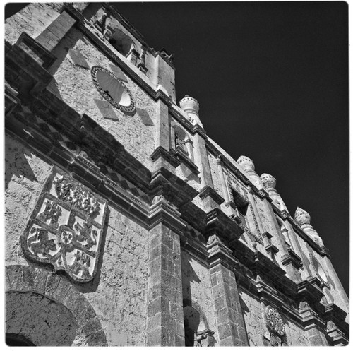 Exterior architectural details at Misión San Ignacio