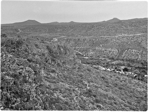 San José de Comondú from top of cuesta