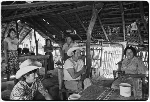 The corredor, a roofed and open-air porch, at Rancho La Vinorama