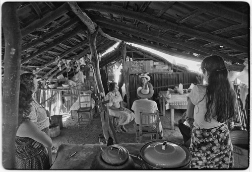 The corredor, a roofed and open-air porch, at Rancho La Vinorama