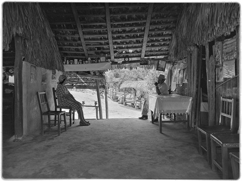 The corredor, a roofed and open-air porch, at San Antonio