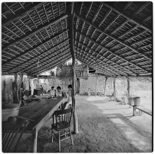 The corredor, a roofed and open-air porch, at Rancho La Soledad