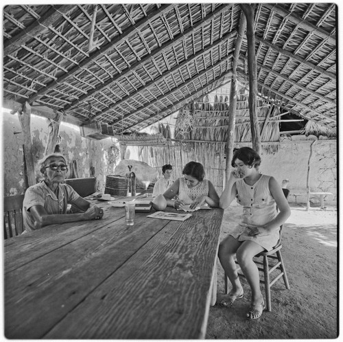 The corredor, a roofed and open-air porch, at Rancho La Soledad