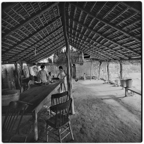 The corredor, a roofed and open-air porch, at Rancho La Soledad