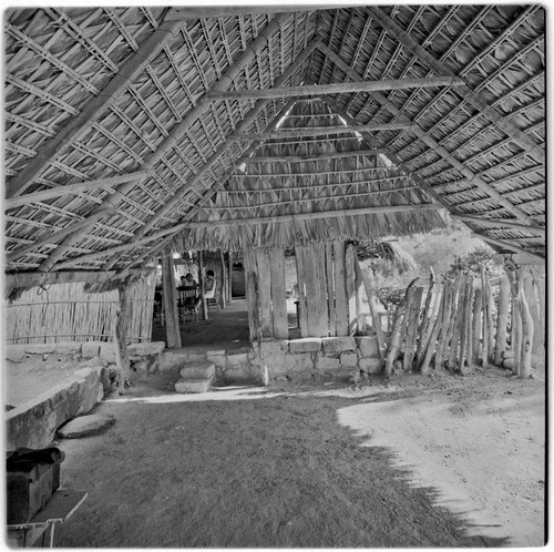 The corredor, a roofed and open-air porch, at Rancho La Soledad