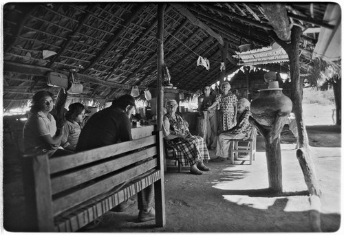 The corredor, a roofed and open-air porch, at Rancho San Martín