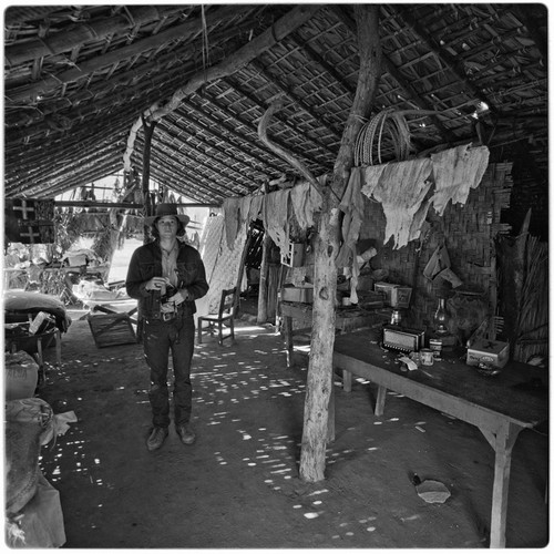 The corredor, a roofed and open-air porch, at Rancho Pie de la Cuesta