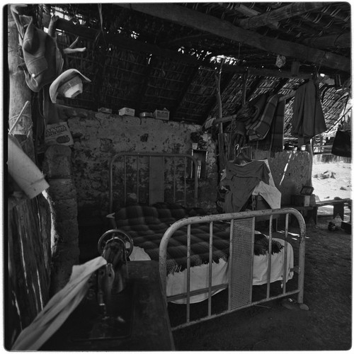 Interior of ranch house at Rancho San Francisco, owned by Buenaventura Arce