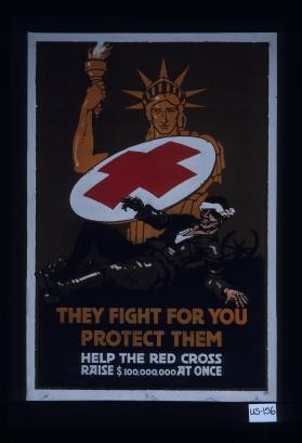 They fight for you; protect them. Help the Red Cross; raise $100,000,000 at once
