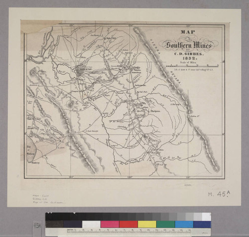 Map of the Southern Mines by Charles Drayton Gibbes