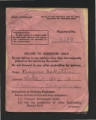 Certificate of identification, Form AR-AE-23, Kinjiro Nakatani
