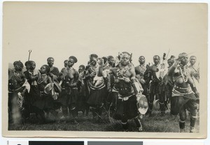 Zulu girls dancing, South Africa