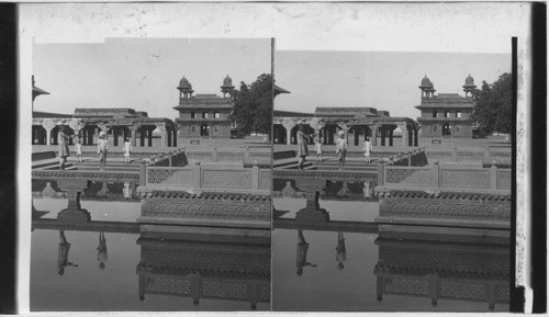 The Scene of Splendid Oriental Pageants - Court of Mogul Emperor’s Palace, Fatehpur Sikri. India, near Agra