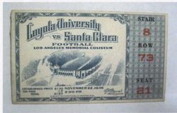 Loyola vs. Santa Clara football game ticket