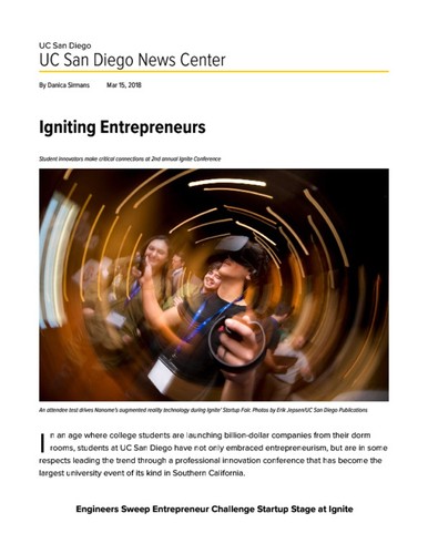 Igniting Entrepreneurs