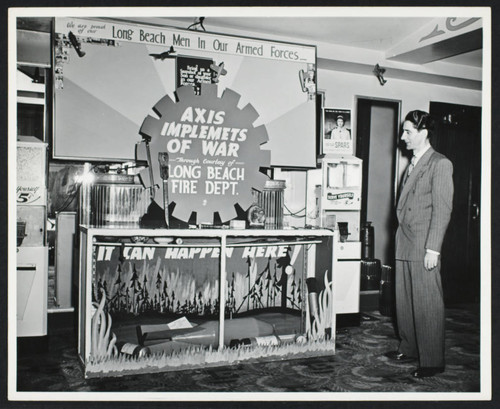 Wartime display at the Palace Theater