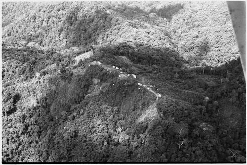 Adelbert Range: aerial view of village