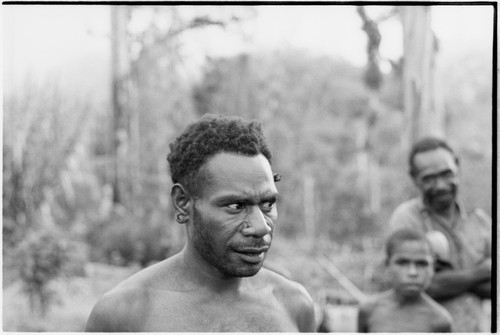 Yeria, Wanuma Census Division: portrait of man with ear and nose piercings