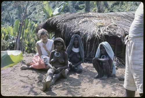 Ann Rappaport with women at wake for Gauwa