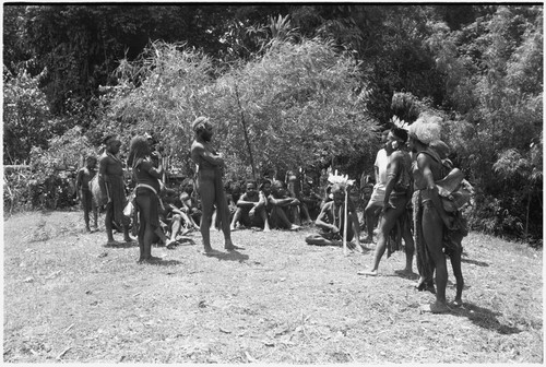 Dispute in Tuguma: Krp (right) gives his response to Mbi's accusations