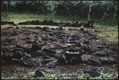 Marae remains, Society Islands