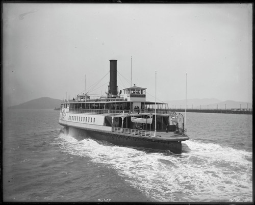SS Piedmont (ferry), sidewheeler, San Francisco Bay. [negative]