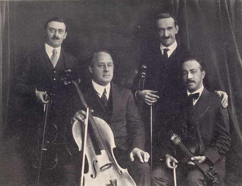 Photograph of the Philharmonic String Quartet, 1921