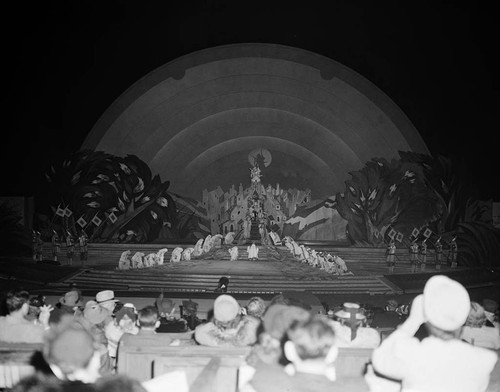 Photograph of the Firebird ballet stage