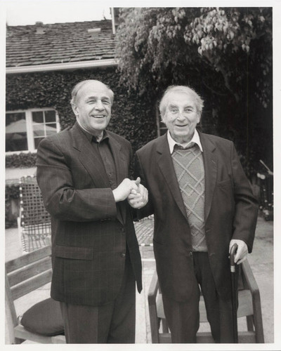 Photograph of Pierre Boulez and Nicolas Slonimsky