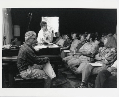 Photograph of John Adams and Peter Sellars