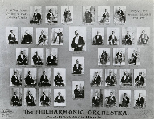 Photograph of the First Symphony Orchestra in Los Angeles