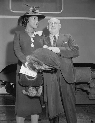 Photograph of Marian Anderson and Sol Hurok