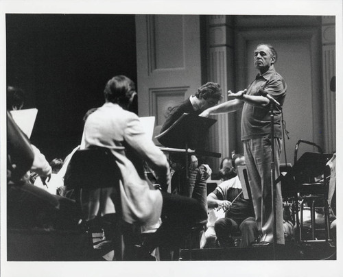 Photograph of Pierre Boulez, composer/conductor