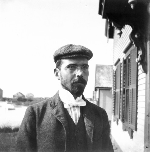Francis Bertody Sumner (1874-1945), while visiting Woods Hole, Massachusetts. Sumner was a naturalist who taught in New York, served as Director of the U.S. Bureau of Fisheries Laboratory at Woods Hole, Massachusetts, and then served as naturalist on the R/V Albatross (ship) before joining the Scripps Institution for Biological Research in 1913. The Institution would later become Scripps Institution of Oceanography. He is remembered at the Institution for his study of heredity and environmental influences in the genus of mice Peromyscus