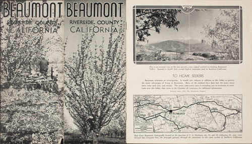 Beaumont Chamber of Commerce flyer, dated June 1937