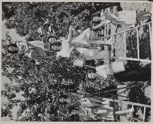 The 1947 Cherry Festival Queen and her Court