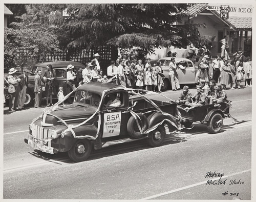 The 1947 Cherry Festival Parade with the Boy Scout Troop # 58