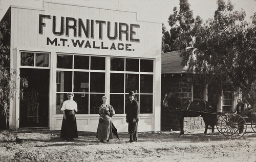 Mt. Wallace furniture store, 1909-1910, on 5th Street between Euclid and Beaumont Ave