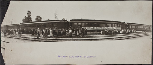 Demonstration train to promote agriculture