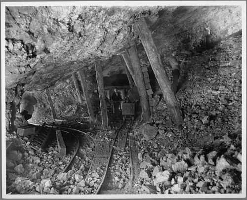 125 ft. level of Rochester gold mine at Ludlow, Calif